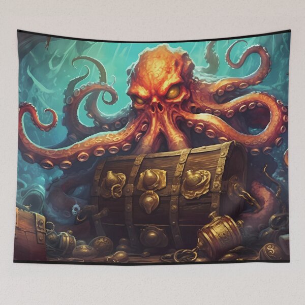 Item preview, Octopus in Sunken Ship Underwater Exploration Design designed and sold by SweetWhiskers.