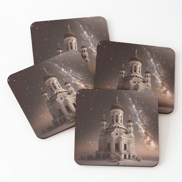 Item preview, Orthodox Church - Onion domes - Starry sky - Digital Art designed and sold by SeraphimDesigns.