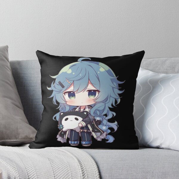 Item preview, Blue Haired Sleepy Anime Chibi designed and sold by ScarletClover.