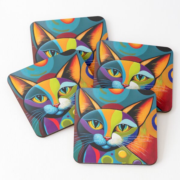 Item preview, abstract cat designed and sold by ururuty.