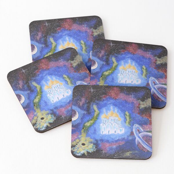 Item preview, The Center of the Universe - Orthodox Church - acrylic painting designed and sold by SeraphimDesigns.