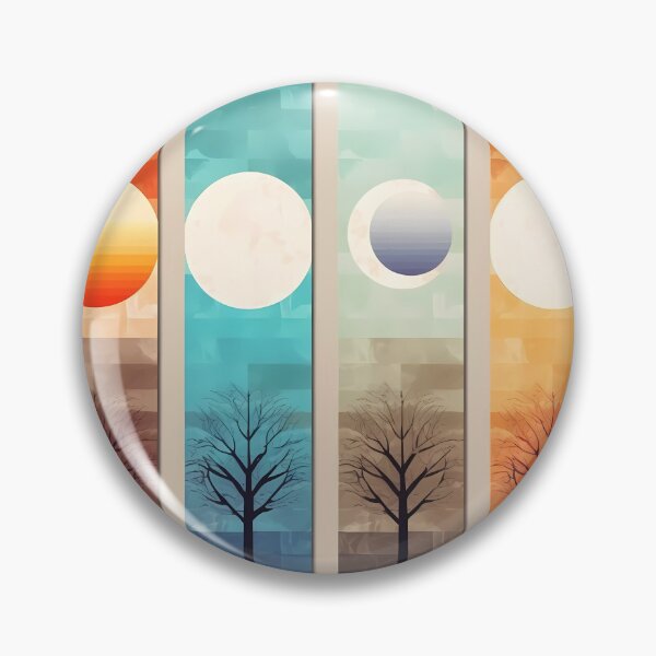 Item preview, Abstract Geometric 4 Seasons: Colorful Artwork designed and sold by SweetWhiskers.