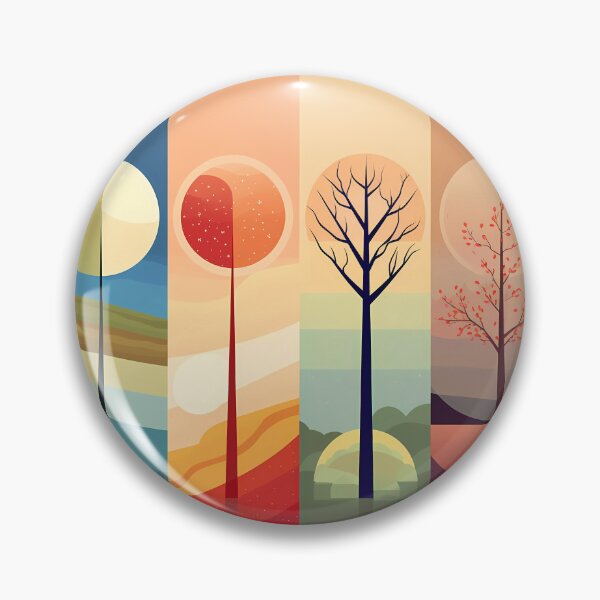 Item preview, Four seasons colorful minimalist abstract  designed and sold by SweetWhiskers.