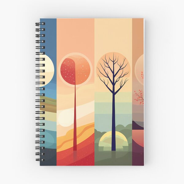 Item preview, Four seasons colorful minimalist abstract  designed and sold by SweetWhiskers.