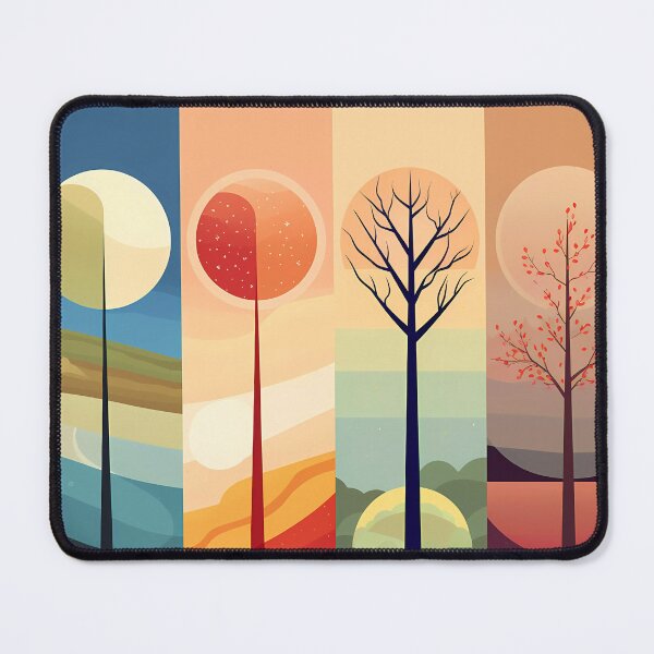 Item preview, Four seasons colorful minimalist abstract designed and sold by SweetWhiskers.