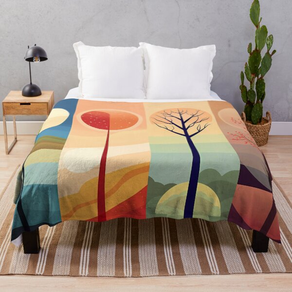 Item preview, Four seasons colorful minimalist abstract  designed and sold by SweetWhiskers.