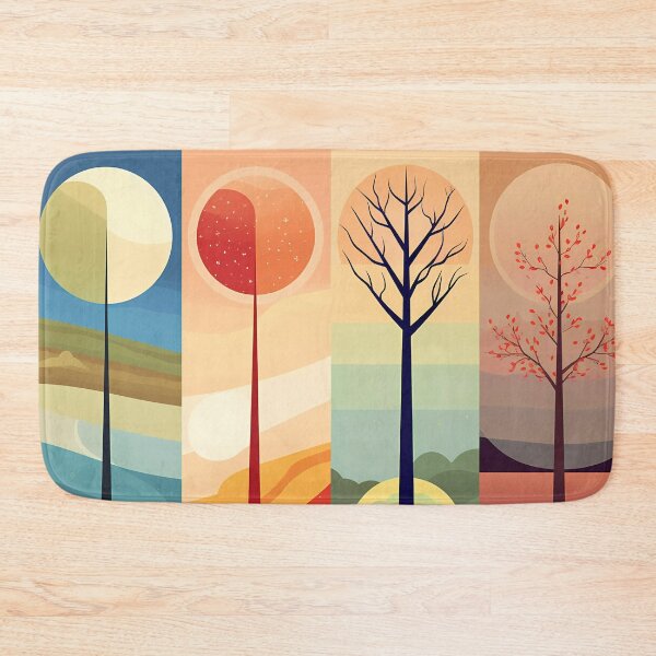 Item preview, Four seasons colorful minimalist abstract  designed and sold by SweetWhiskers.