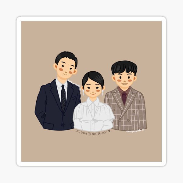 « c'est normal de ne pas aller bien netflix kdrama » par adorableartstudio Sticker