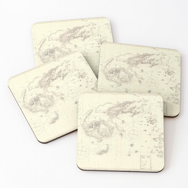 Item preview, Vintage Fiji Map (1879) Old Viti Levu Atlas designed and sold by BravuraMedia.