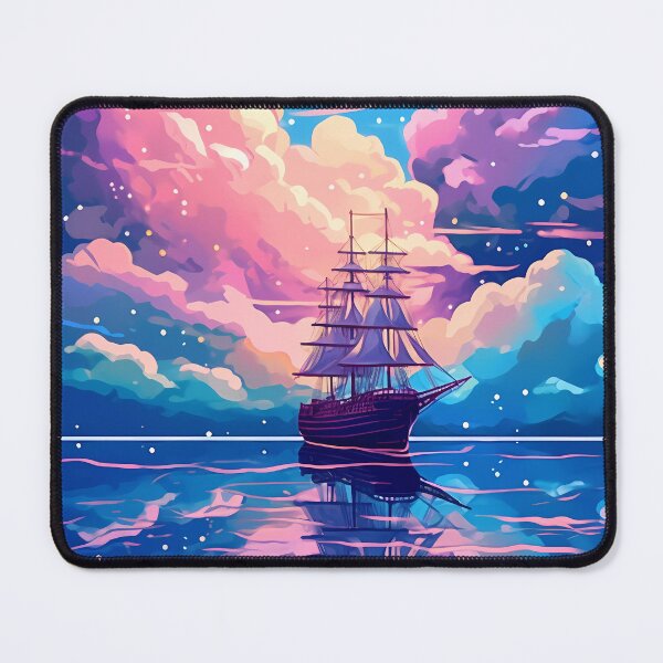 Item preview, Vibrant Odyssey: Colorful Galleon Ship Amidst Cloudy Seas designed and sold by SweetWhiskers.
