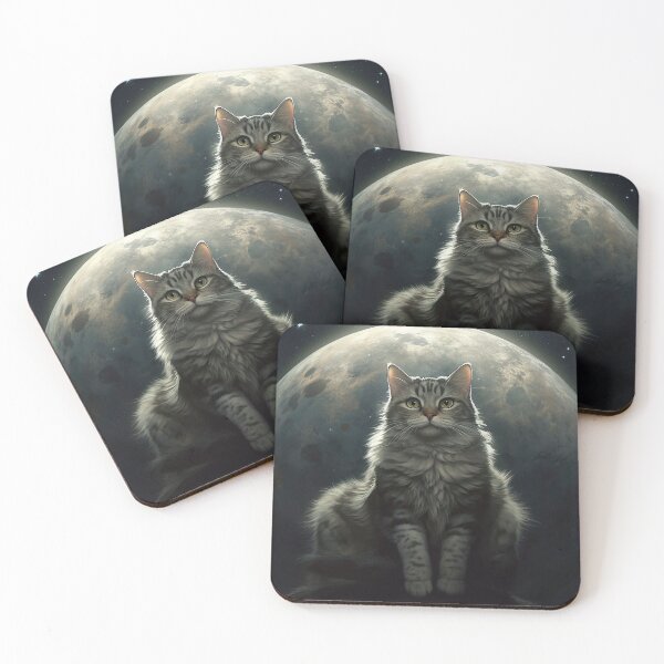 Item preview, kitty on the moon designed and sold by Casanova Originals.