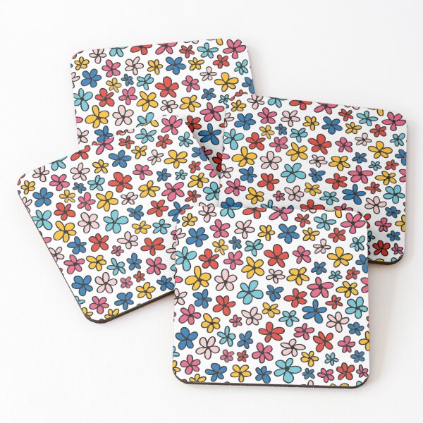 Item preview, Doodle Flower Pattern in Bright Colors designed and sold by srsig designs.