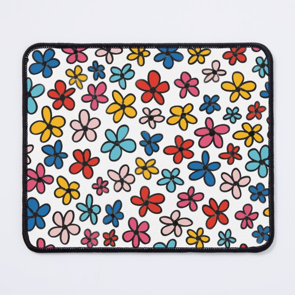 Item preview, Doodle Flower Pattern in Bright Colors designed and sold by srsig designs.