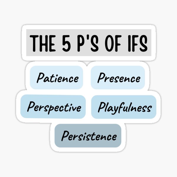 Item preview, The 5 Ps of IFS: Patience, Presence, Perspective, Playfulness and Persistence  designed and sold by ThoughtJumble.