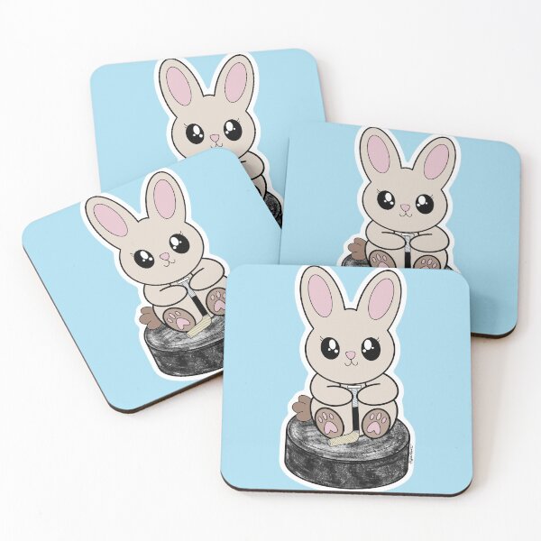 Item preview, Puck Bunny (Plain) designed and sold by Art by Jessica Beroldi.