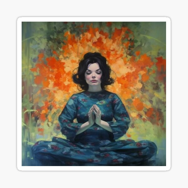 Item preview, Björk meditating. designed and sold by Matias-Nada.