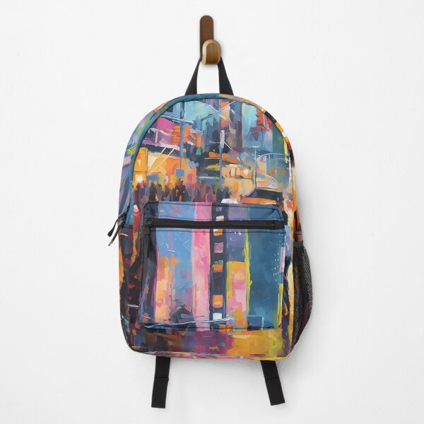 Item preview, Times Square NYC Love - Vibrant abstract city Artwork designed and sold by SweetWhiskers.