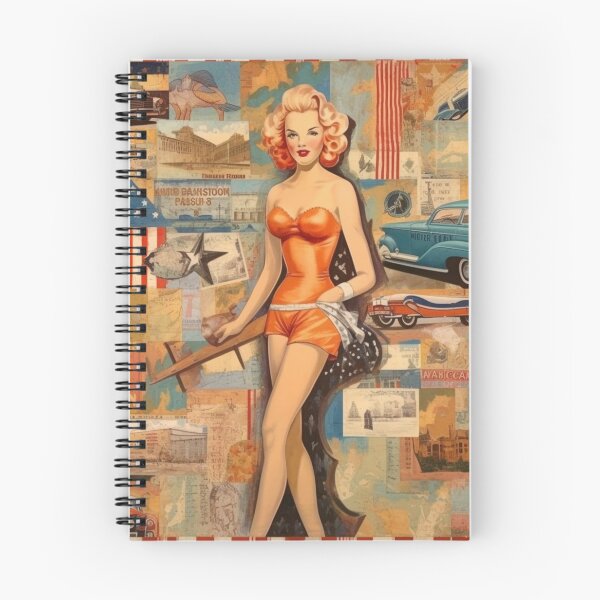 Item preview, America Beauty Retro Vintage Patchwork Collage Pattern of Americana designed and sold by BrandonArtWorld.