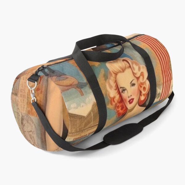 Item preview, America Beauty Retro Vintage Patchwork Collage Pattern of Americana designed and sold by BrandonArtWorld.