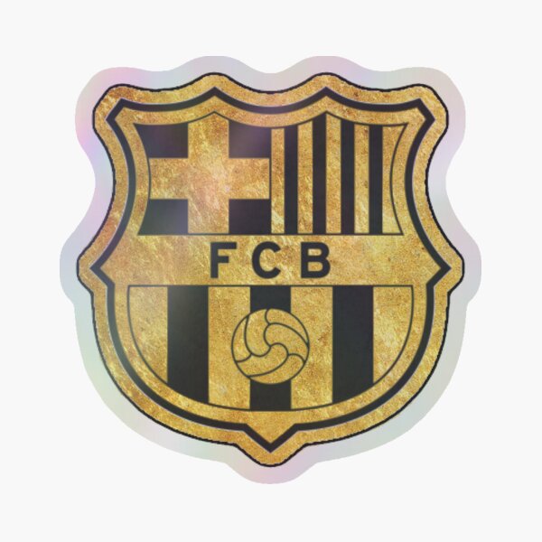 Barcelona FC Logo-Aufkleber – Gold Sticker