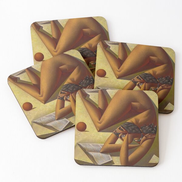 Item preview, Woman Reading Book With Orange Poster designed and sold by pattAndersone.