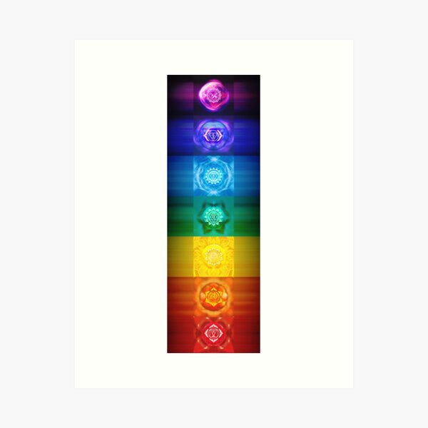 Item preview, The Seven Chakras Poster designed and sold by Daniel Watts.