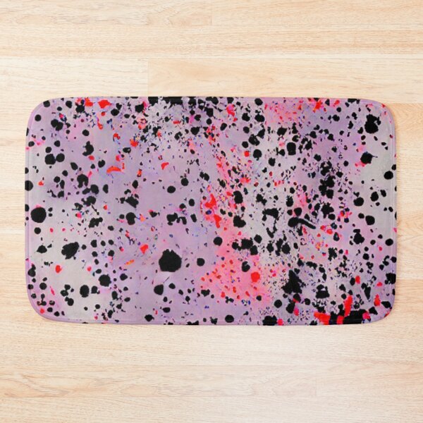 Item preview, Abstract Pink and Black Paint Splatter designed and sold by calibrit.