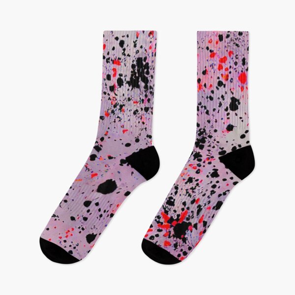 Item preview, Abstract Pink and Black Paint Splatter designed and sold by calibrit.