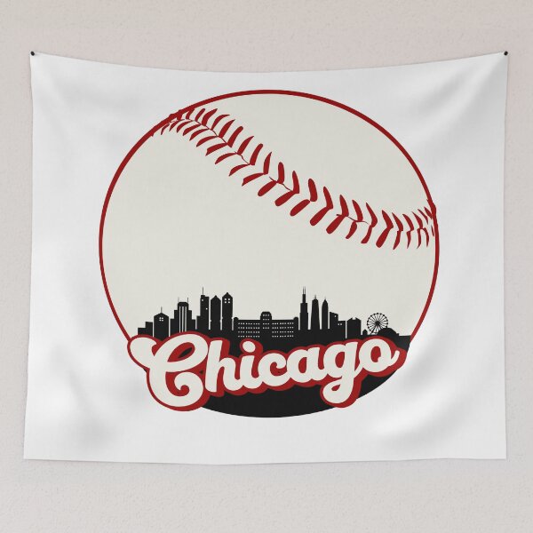 Item preview, Chicago Skyline Baseball designed and sold by RaytonCrafting.