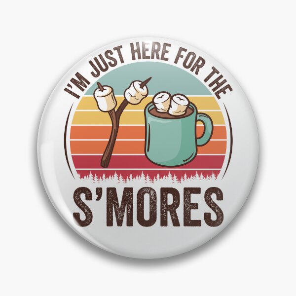 Item preview, I'm Just Here For The Smores Funny Camping S'Mores Vintage Sticker designed and sold by KGN  CREATIVITY.