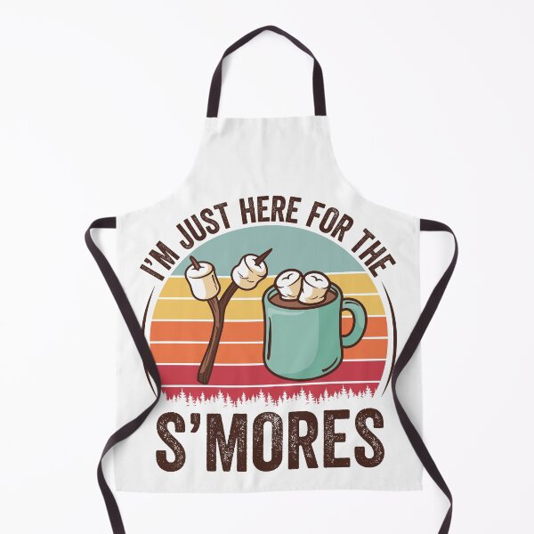 Item preview, I'm Just Here For The Smores Funny Camping S'Mores Vintage Sticker designed and sold by KGN CREATIVITY.