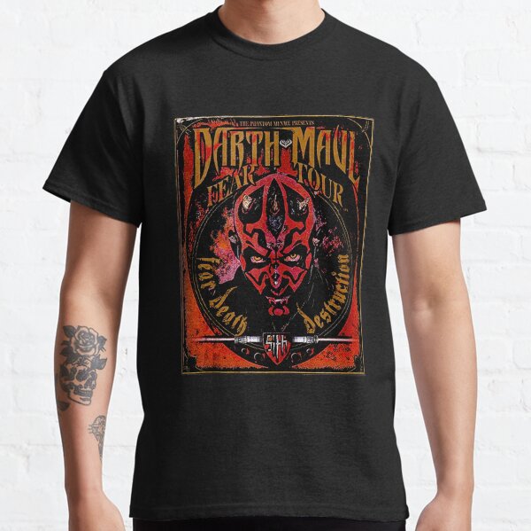 Vista previa del artículo con la obra «Gira del miedo de Darth Maul», diseñado y vendido por ShopHBFF.