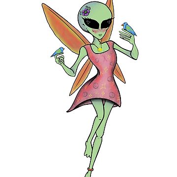 Artwork thumbnail, Bird Friend Fairy by softnosferatu