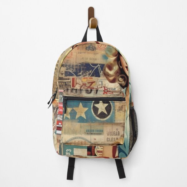 Item preview,  America Beauty Retro Vintage Patchwork Collage Pattern of Americana designed and sold by BrandonArtWorld.