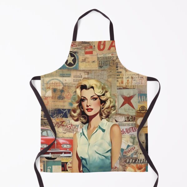 Item preview, America Beauty Retro Vintage Patchwork Collage Pattern of Americana designed and sold by BrandonArtWorld.