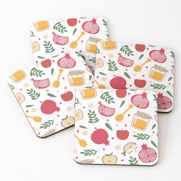 Item preview, Rosh Hashanah Shana Tovah Apple Honey and Pomegranite designed and sold by thekosherhub.