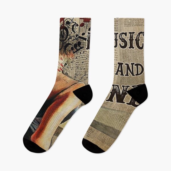 Item preview, easily distracted by music and wine designed and sold by chrissycantry.