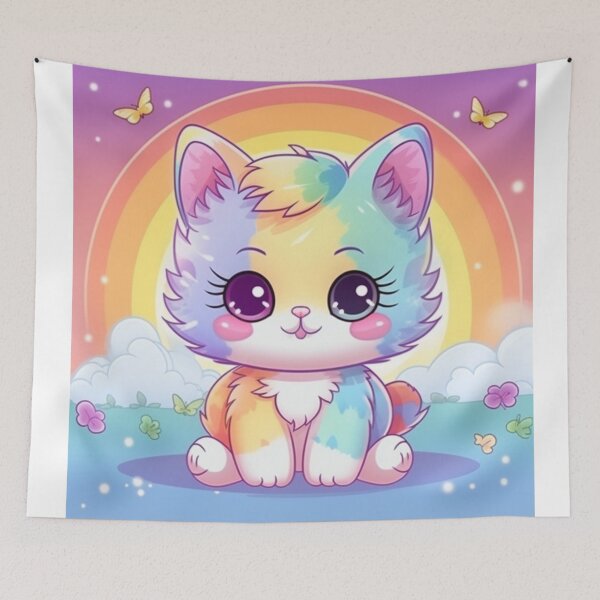 Item preview, colored cat designed and sold by DigitalPixelize.