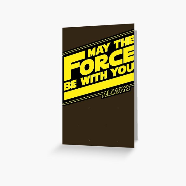 May The Force Be with You Jedi Message Tie Bar