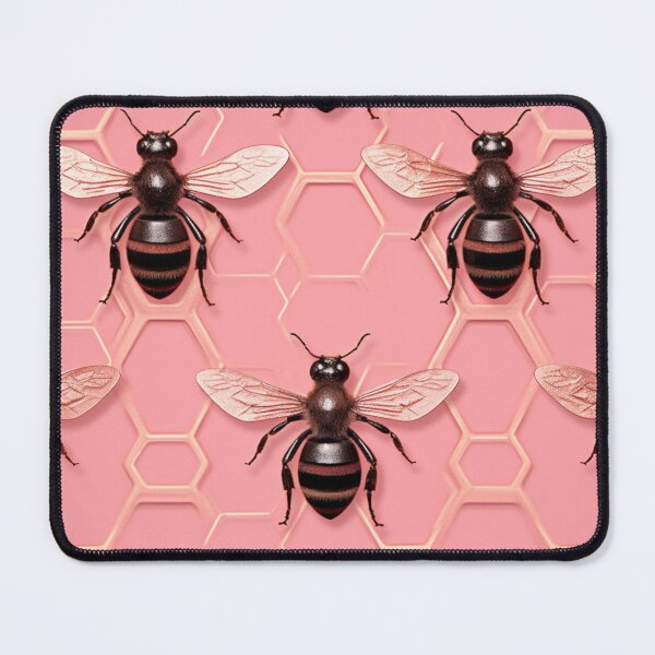 Item preview, Pink Honeycomb Bees designed and sold by ChaosBuffet.