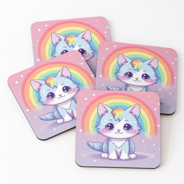 Item preview, animated rainbow cat designed and sold by DigitalPixelize.