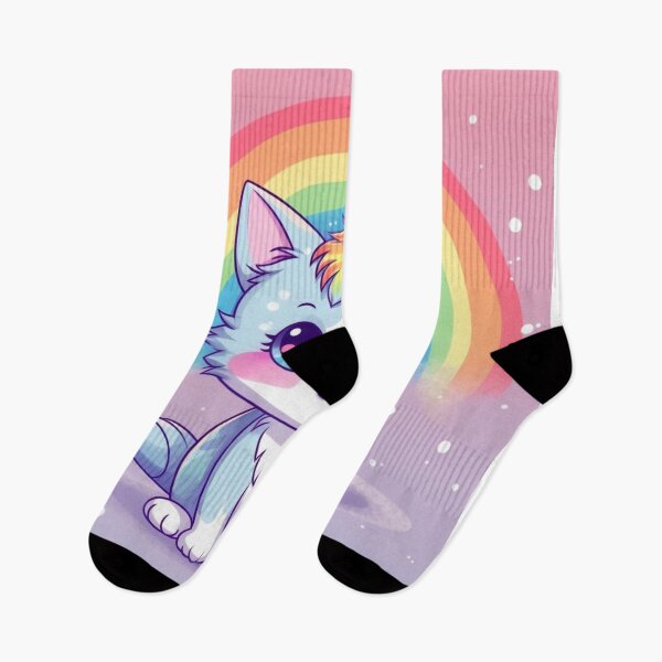 Item preview, animated rainbow cat designed and sold by DigitalPixelize.