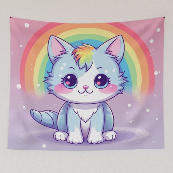 Item preview, animated rainbow cat designed and sold by DigitalPixelize.