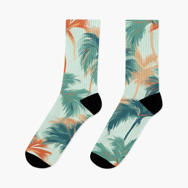 Item preview, Simple tropical palm trees pattern on a clear blue background designed and sold by imagenia.