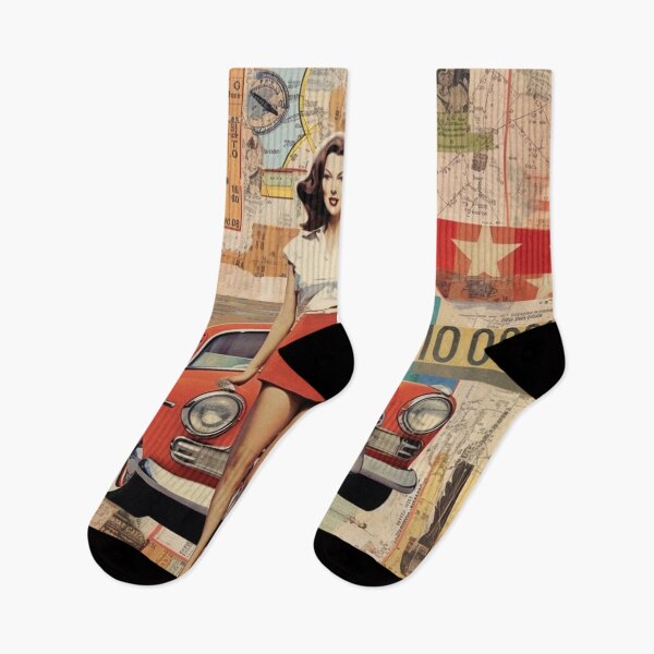 Item preview,   America Beauty Retro Vintage Patchwork Collage Pattern of Americana designed and sold by BrandonArtWorld.