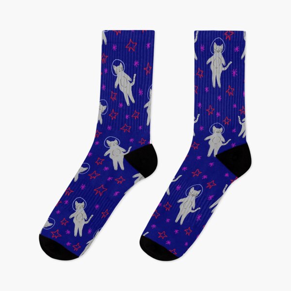 Item preview, little cats in neon space designed and sold by mushroommakes.