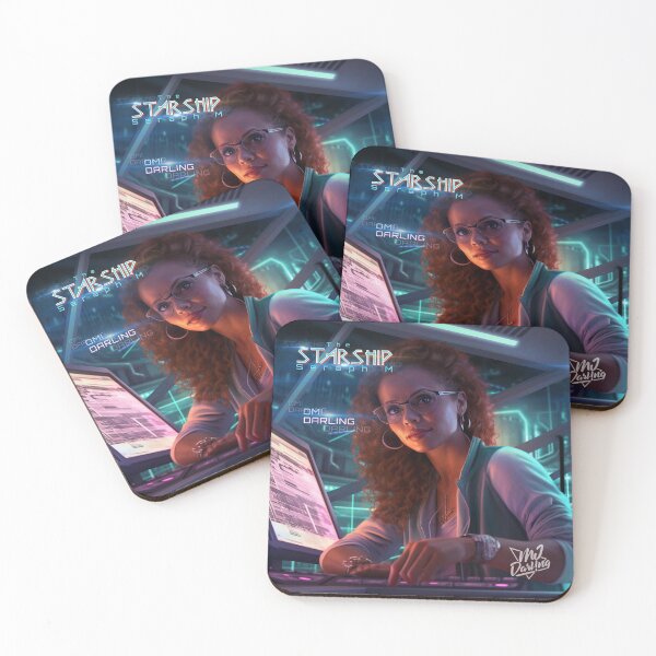 Item preview, The Starship Seraph M - Omi Darling (Waveform Scientist; Merch; Art Graphic)  designed and sold by mj-darling-arts.