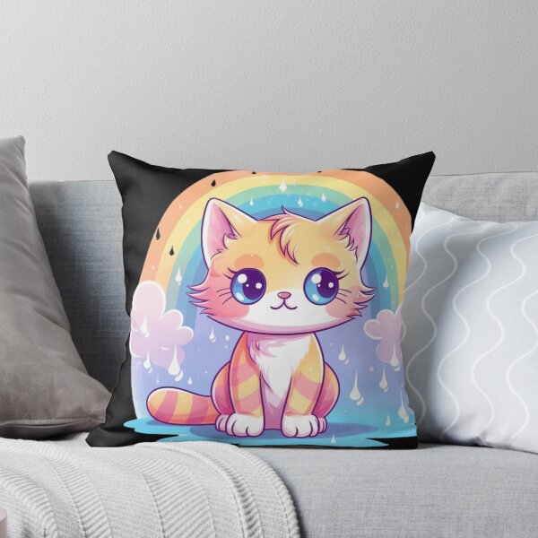 Item preview, rainbow multicolored kitten designed and sold by DigitalPixelize.