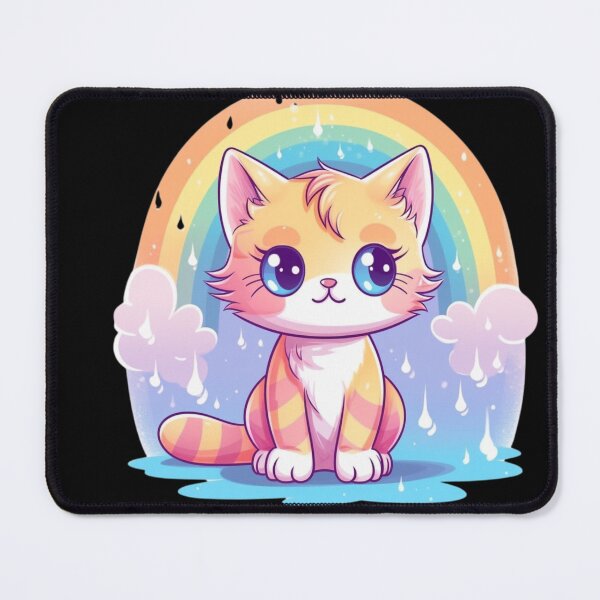 Item preview, rainbow multicolored kitten designed and sold by DigitalPixelize.