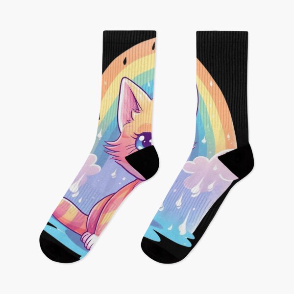 Item preview, rainbow multicolored kitten designed and sold by DigitalPixelize.
